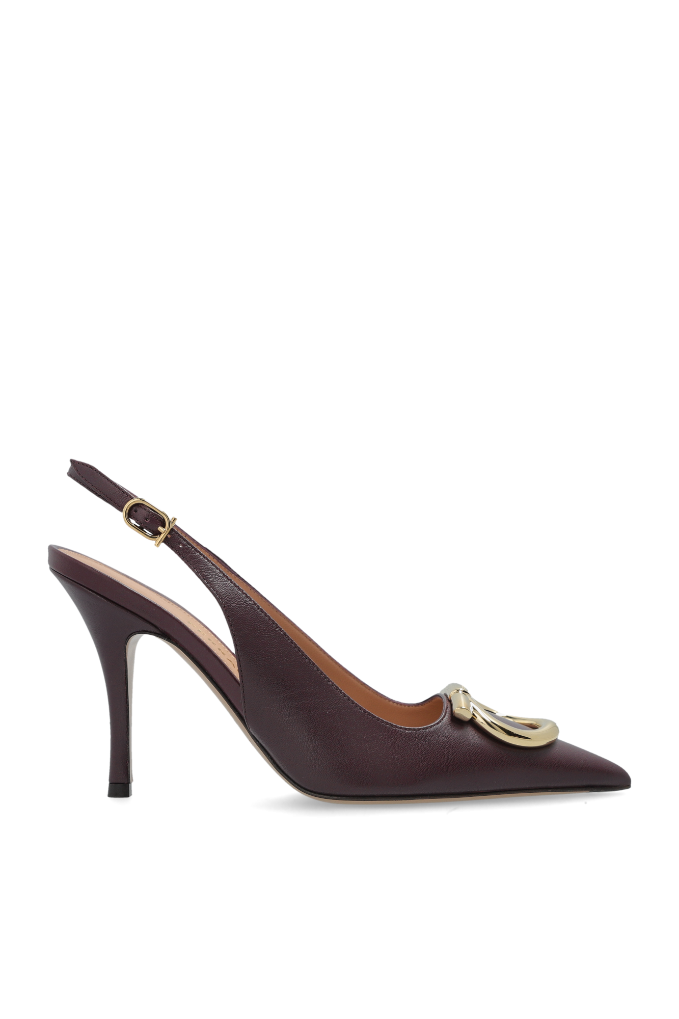 サンダル・ミュール FERRAGAMO SS25 'Gylla' slingback (781108 FLAMERED) Spherical heel slingback pump - Women | Ferragamo